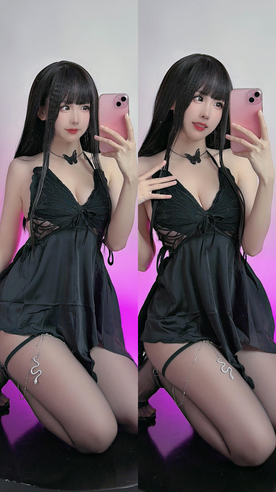 No.047 - 黑丝吊带服 [9P]-COS基地