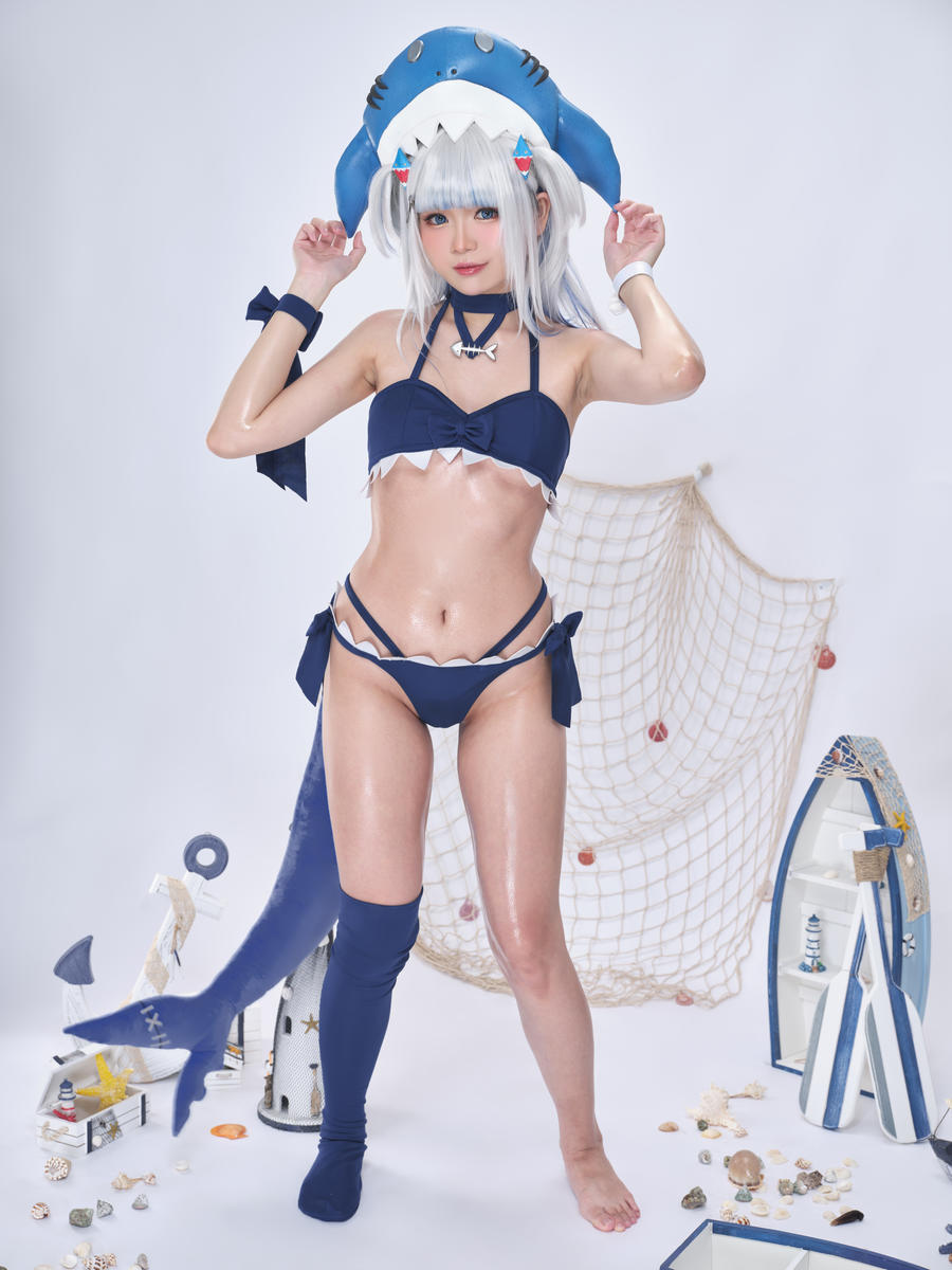 No.087 - Hololive Gawr Gura Swimsuit [25P 2V]-COS基地
