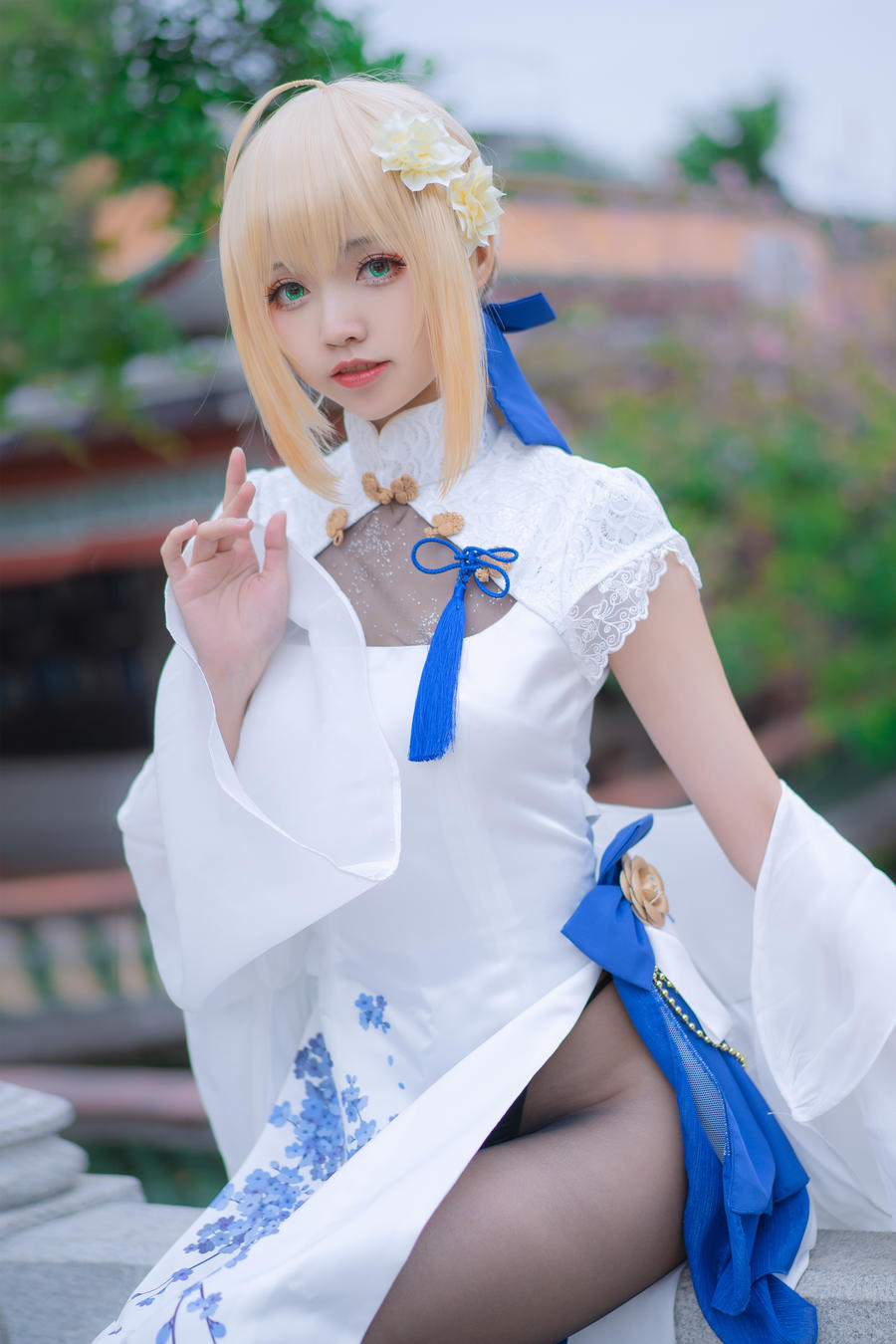 No.017 - FGO saber 四周年旗袍 [15P]-COS基地